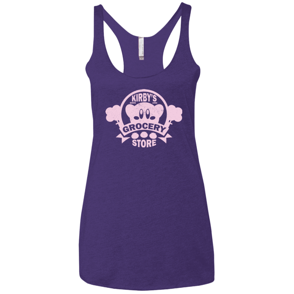 T-Shirts Purple / X-Small Kirbys Grocery Store Women's Triblend Racerback Tank