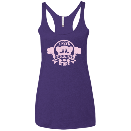 T-Shirts Purple / X-Small Kirbys Grocery Store Women's Triblend Racerback Tank