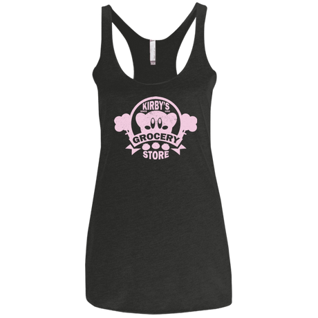 T-Shirts Vintage Black / X-Small Kirbys Grocery Store Women's Triblend Racerback Tank