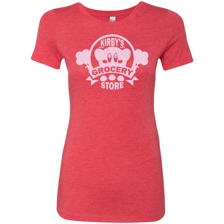 T-Shirts Vintage Red / Small Kirbys Grocery Store Women's Triblend T-Shirt