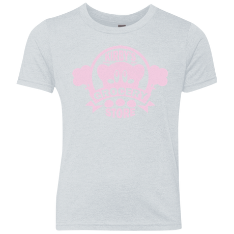 T-Shirts Heather White / YXS Kirbys Grocery Store Youth Triblend T-Shirt