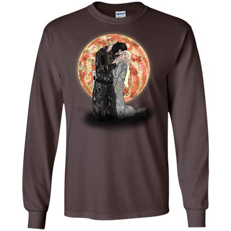 T-Shirts Dark Chocolate / S Kiss Jon and Dany Men's Long Sleeve T-Shirt