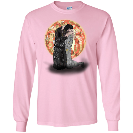 T-Shirts Light Pink / S Kiss Jon and Dany Men's Long Sleeve T-Shirt