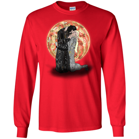 T-Shirts Red / S Kiss Jon and Dany Men's Long Sleeve T-Shirt