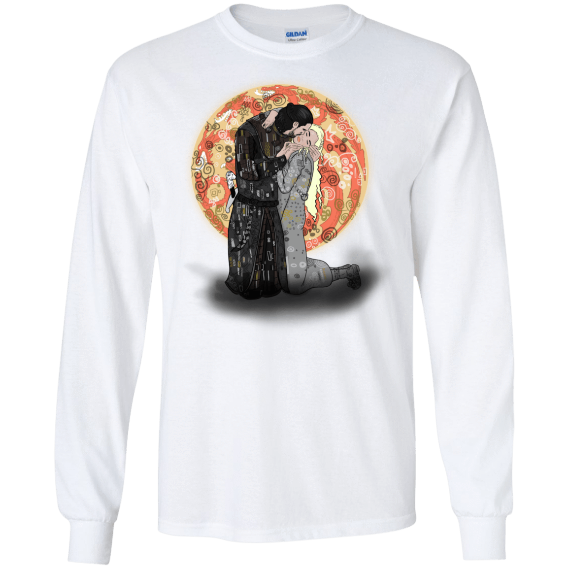 T-Shirts White / S Kiss Jon and Dany Men's Long Sleeve T-Shirt