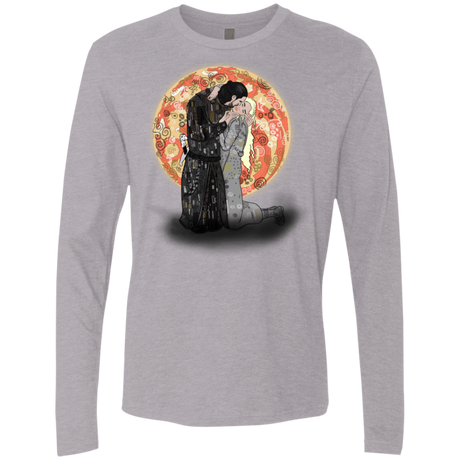 T-Shirts Heather Grey / S Kiss Jon and Dany Men's Premium Long Sleeve