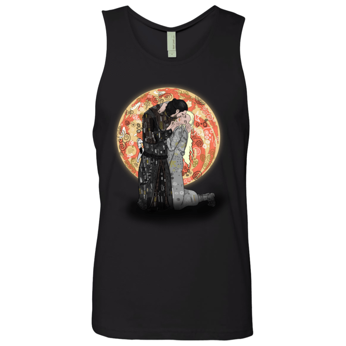 T-Shirts Black / S Kiss Jon and Dany Men's Premium Tank Top