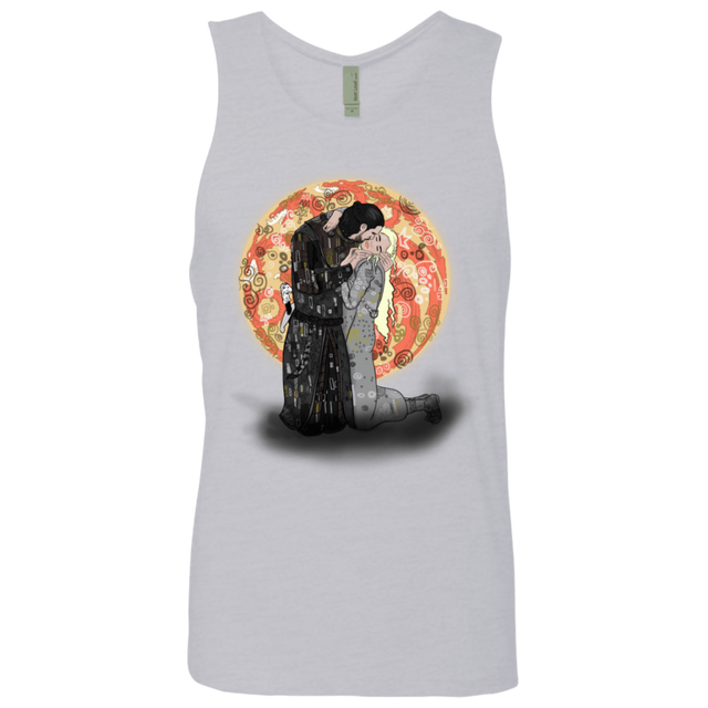 T-Shirts Heather Grey / S Kiss Jon and Dany Men's Premium Tank Top