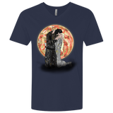 T-Shirts Midnight Navy / X-Small Kiss Jon and Dany Men's Premium V-Neck