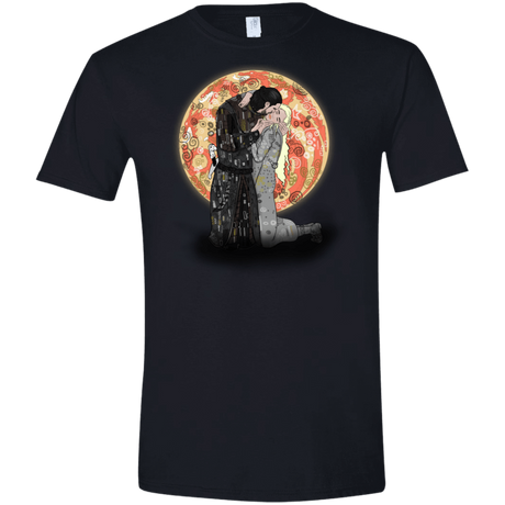 T-Shirts Black / X-Small Kiss Jon and Dany Men's Semi-Fitted Softstyle
