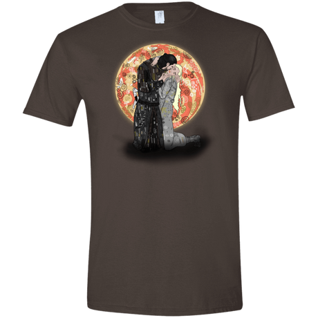 T-Shirts Dark Chocolate / S Kiss Jon and Dany Men's Semi-Fitted Softstyle