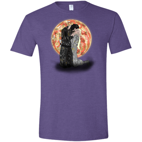 T-Shirts Heather Purple / S Kiss Jon and Dany Men's Semi-Fitted Softstyle