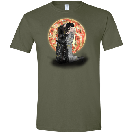 T-Shirts Military Green / S Kiss Jon and Dany Men's Semi-Fitted Softstyle