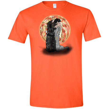 T-Shirts Orange / S Kiss Jon and Dany Men's Semi-Fitted Softstyle