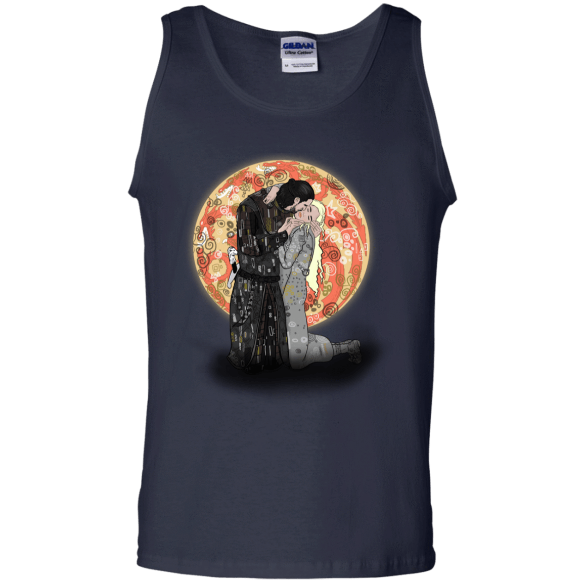T-Shirts Navy / S Kiss Jon and Dany Men's Tank Top