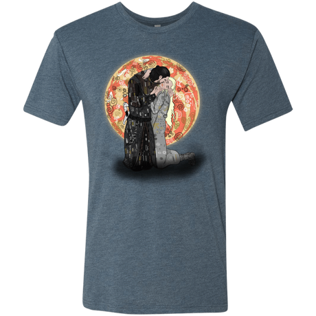 T-Shirts Indigo / S Kiss Jon and Dany Men's Triblend T-Shirt