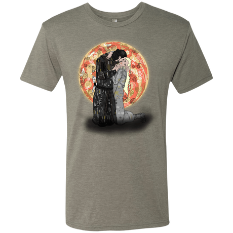 T-Shirts Venetian Grey / S Kiss Jon and Dany Men's Triblend T-Shirt