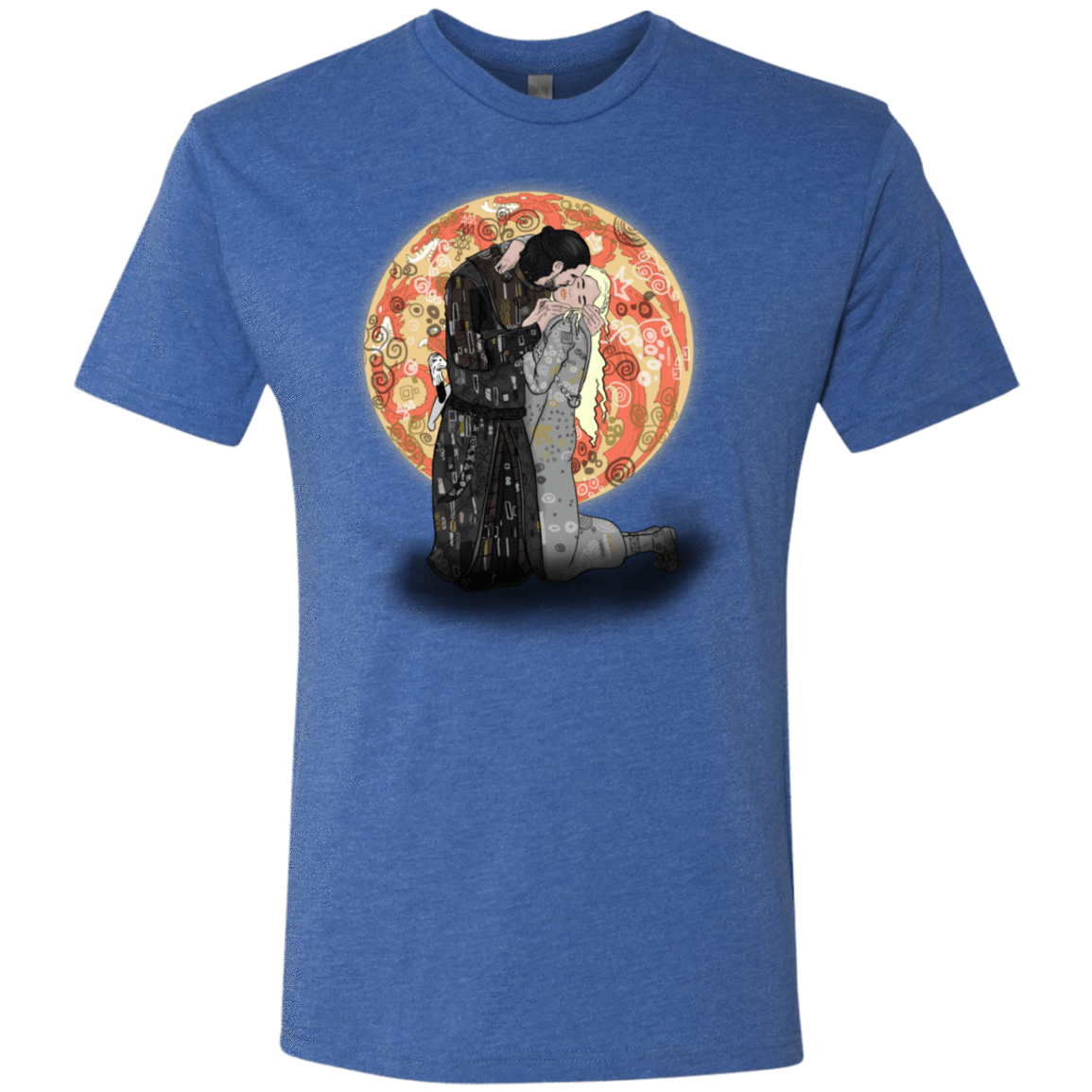 T-Shirts Vintage Royal / S Kiss Jon and Dany Men's Triblend T-Shirt