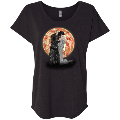 T-Shirts Vintage Black / X-Small Kiss Jon and Dany Triblend Dolman Sleeve