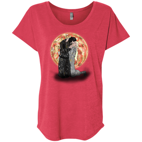 T-Shirts Vintage Red / X-Small Kiss Jon and Dany Triblend Dolman Sleeve