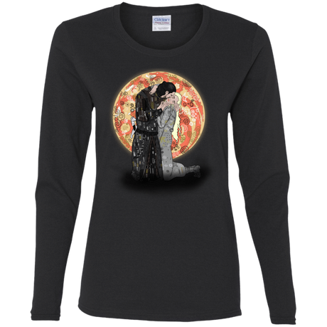 T-Shirts Black / S Kiss Jon and Dany Women's Long Sleeve T-Shirt