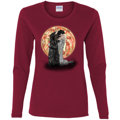 T-Shirts Cardinal / S Kiss Jon and Dany Women's Long Sleeve T-Shirt