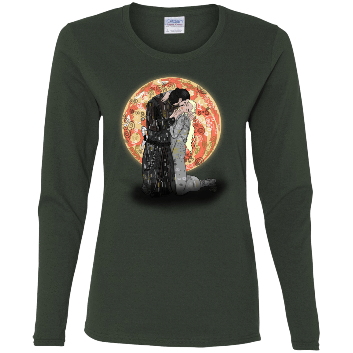 T-Shirts Forest / S Kiss Jon and Dany Women's Long Sleeve T-Shirt