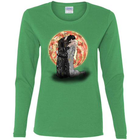 T-Shirts Irish Green / S Kiss Jon and Dany Women's Long Sleeve T-Shirt