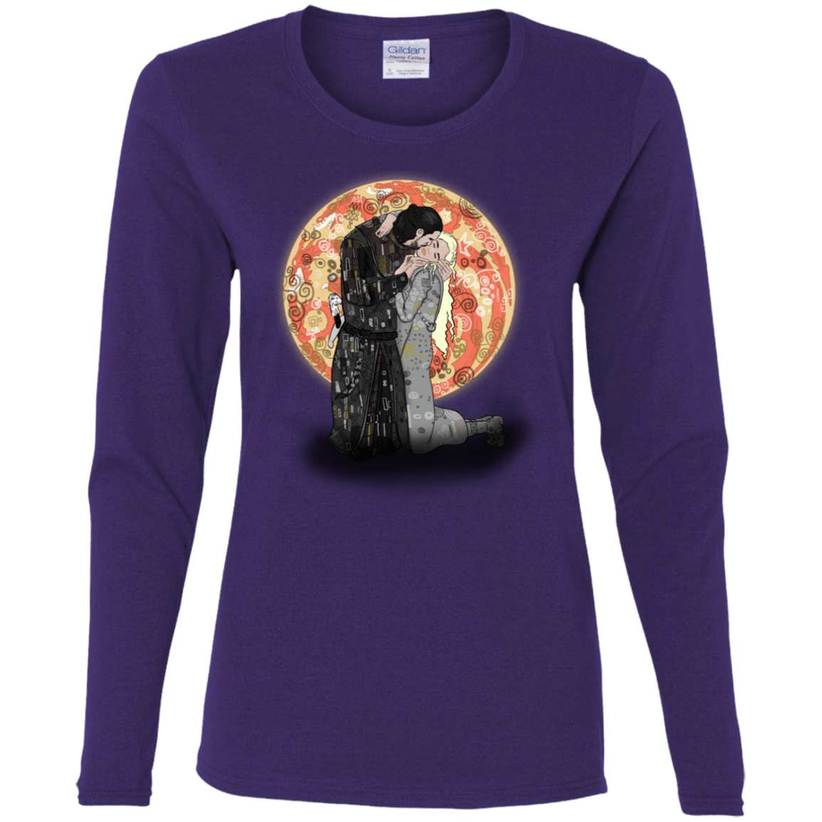 T-Shirts Purple / S Kiss Jon and Dany Women's Long Sleeve T-Shirt