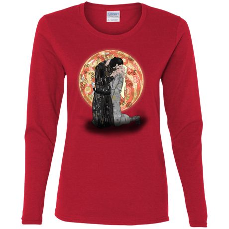 T-Shirts Red / S Kiss Jon and Dany Women's Long Sleeve T-Shirt