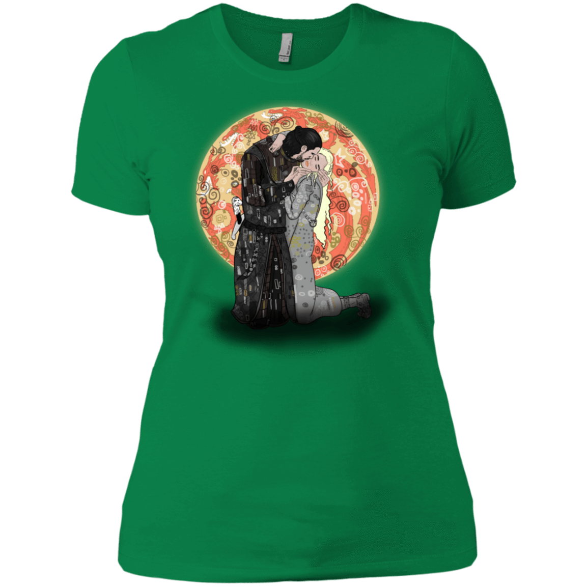 T-Shirts Kelly Green / X-Small Kiss Jon and Dany Women's Premium T-Shirt