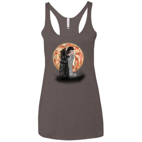 T-Shirts Macchiato / X-Small Kiss Jon and Dany Women's Triblend Racerback Tank