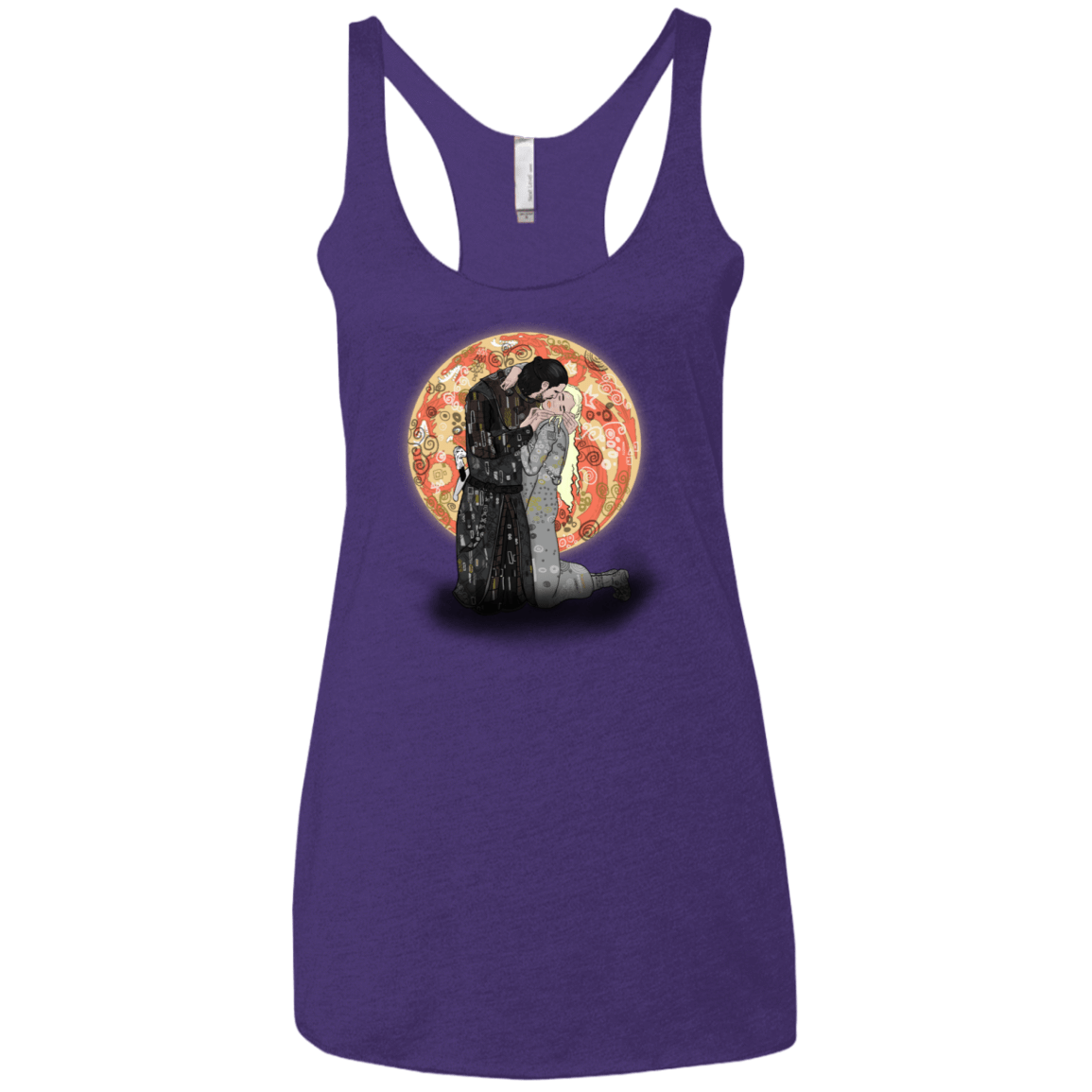 T-Shirts Purple Rush / X-Small Kiss Jon and Dany Women's Triblend Racerback Tank