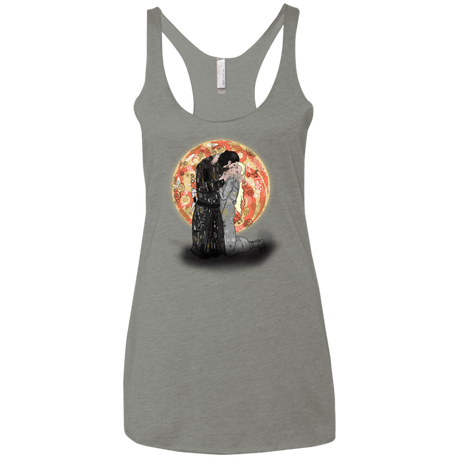 T-Shirts Venetian Grey / X-Small Kiss Jon and Dany Women's Triblend Racerback Tank