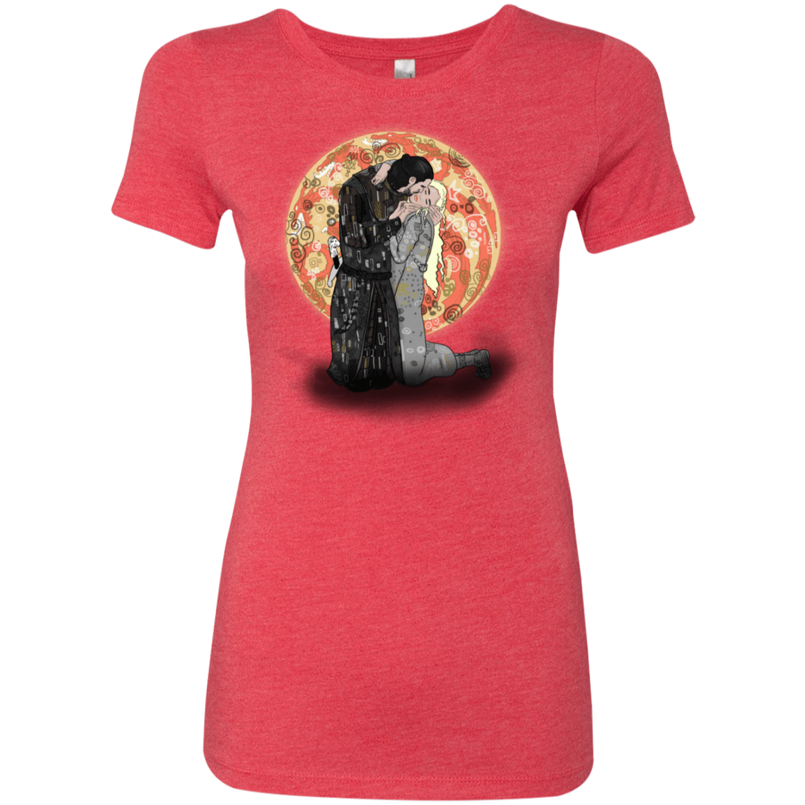 T-Shirts Vintage Red / S Kiss Jon and Dany Women's Triblend T-Shirt