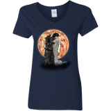 T-Shirts Navy / S Kiss Jon and Dany Women's V-Neck T-Shirt