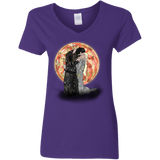 T-Shirts Purple / S Kiss Jon and Dany Women's V-Neck T-Shirt