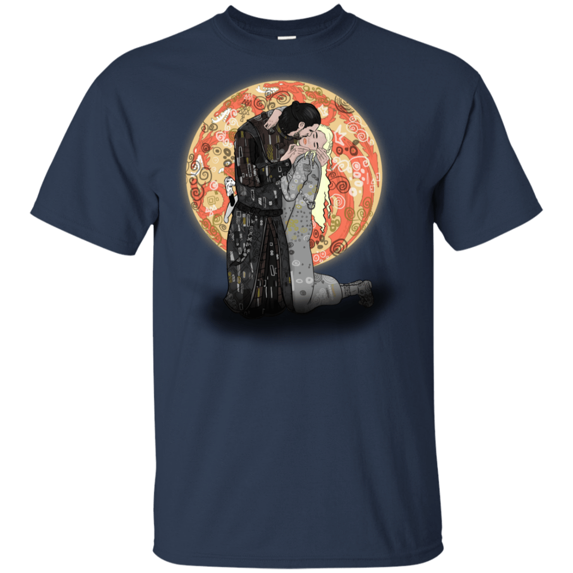 T-Shirts Navy / YXS Kiss Jon and Dany Youth T-Shirt