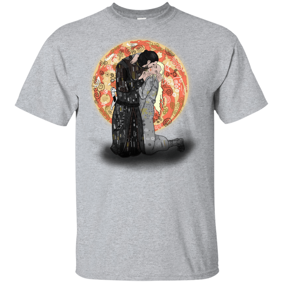 T-Shirts Sport Grey / YXS Kiss Jon and Dany Youth T-Shirt