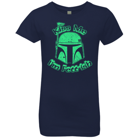 T-Shirts Midnight Navy / YXS Kiss Me Im Fettish Girls Premium T-Shirt