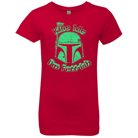 T-Shirts Red / YXS Kiss Me Im Fettish Girls Premium T-Shirt