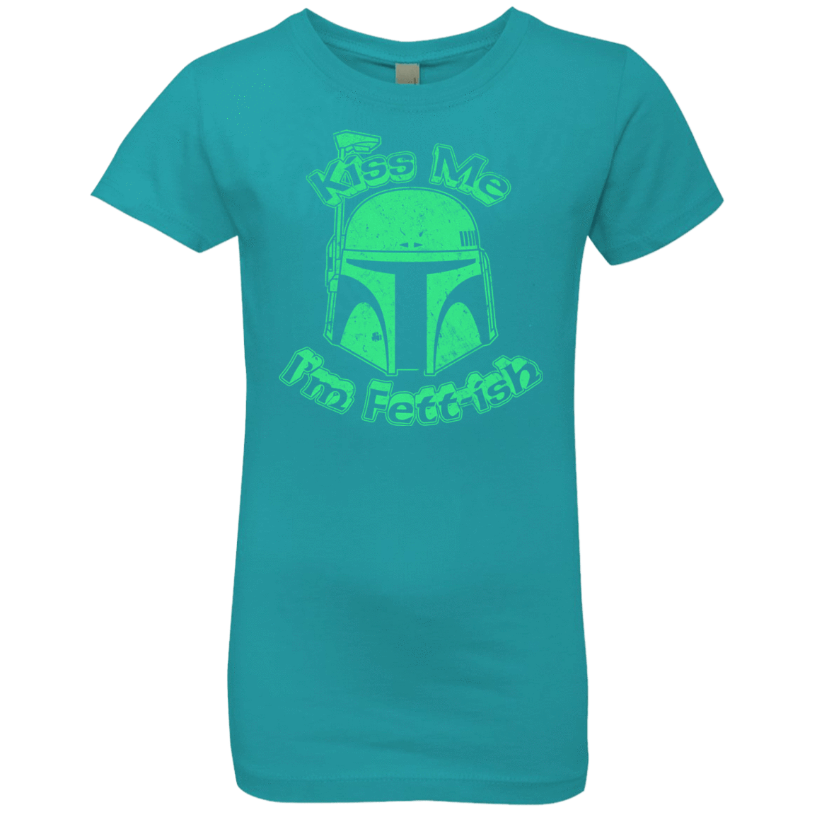 T-Shirts Tahiti Blue / YXS Kiss Me Im Fettish Girls Premium T-Shirt