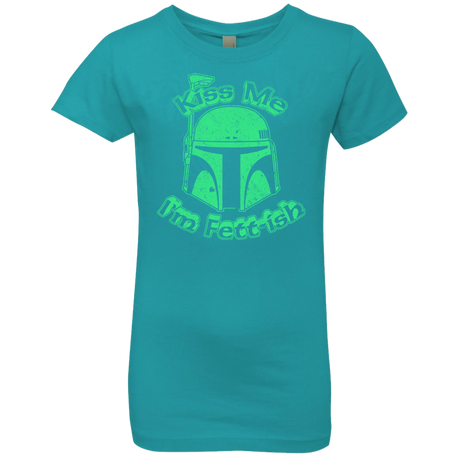 T-Shirts Tahiti Blue / YXS Kiss Me Im Fettish Girls Premium T-Shirt