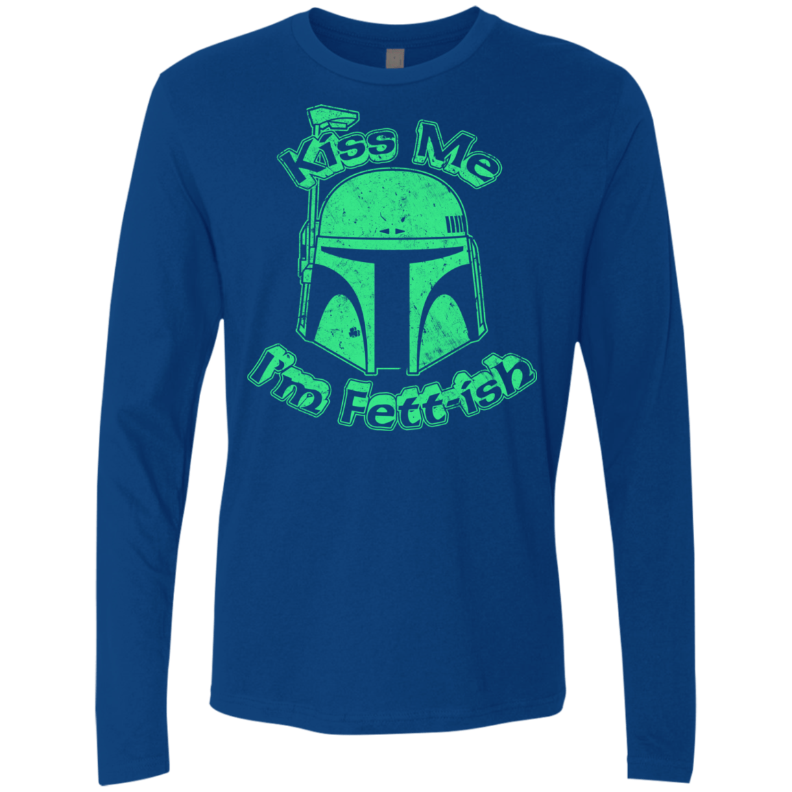 T-Shirts Royal / Small Kiss Me Im Fettish Men's Premium Long Sleeve