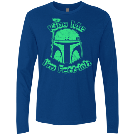 T-Shirts Royal / Small Kiss Me Im Fettish Men's Premium Long Sleeve