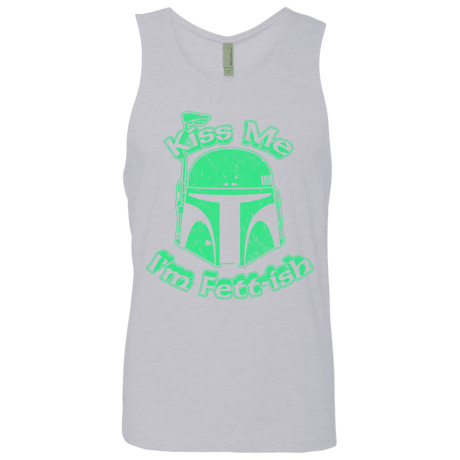 T-Shirts Heather Grey / Small Kiss Me Im Fettish Men's Premium Tank Top