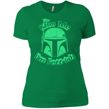 T-Shirts Kelly Green / X-Small Kiss Me Im Fettish Women's Premium T-Shirt