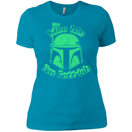 T-Shirts Turquoise / X-Small Kiss Me Im Fettish Women's Premium T-Shirt