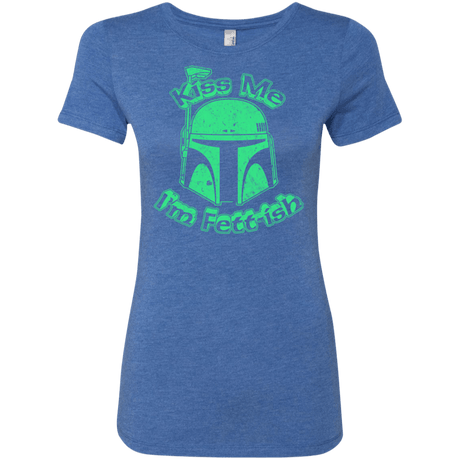 T-Shirts Vintage Royal / Small Kiss Me Im Fettish Women's Triblend T-Shirt