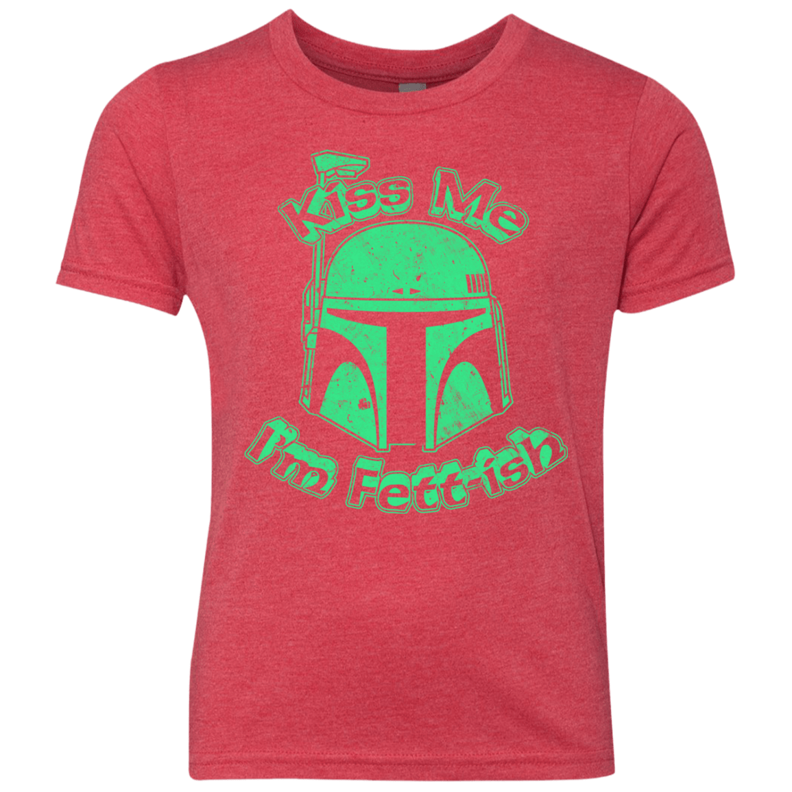 T-Shirts Vintage Red / YXS Kiss Me Im Fettish Youth Triblend T-Shirt